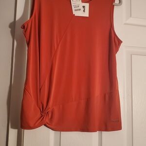 Anne Klein Sleeveless Orange Top NWT